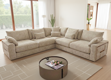 Jupiter Sofa Beige Large Corner