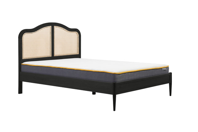 Leonie Rattan Bed Frame in Black