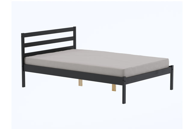 Luka Bed Frame in Black Pine