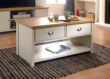 Lancaster Cream 2 Drawer Coffee Table