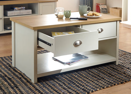 Lancaster Cream 2 Drawer Coffee Table