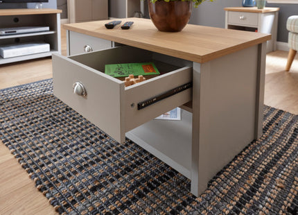 Lancaster Grey 2 Drawer Coffee Table