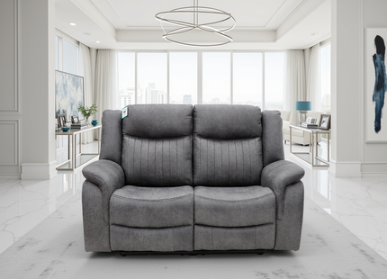 Leon Electric Recliner Sofa Grey 2 Seater