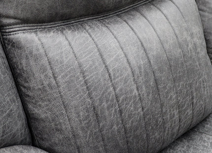 Leon Electric Recliner Sofa Grey 3 Seater