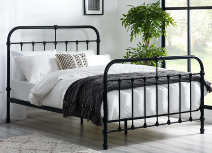 Lotte Black Metal Bed Frame