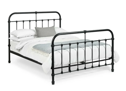 Lotte Black Metal Bed Frame