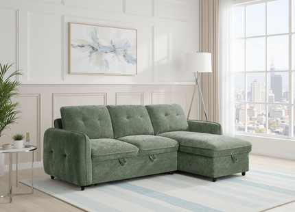 Moscow Sofabed Green Universal Corner