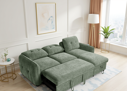 Moscow Sofabed Green Universal Corner