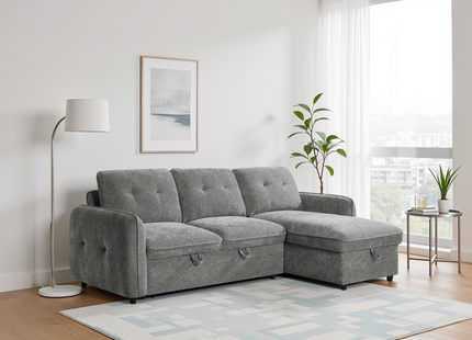Moscow Sofabed Grey Universal Corner