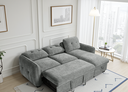 Moscow Sofabed Grey Universal Corner