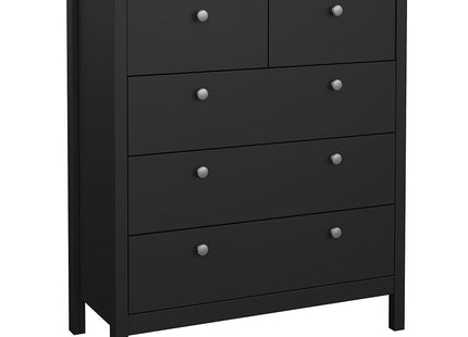 Madrid 3 Piece Bedroom Set - Matt Black