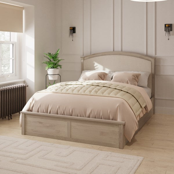 Madrid Limed Oak Ottoman Bed