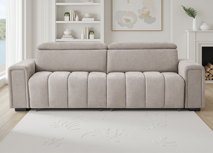 Molly Electric Sofabed Beige 3 Seater