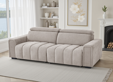 Molly Electric Sofabed Beige 3 Seater