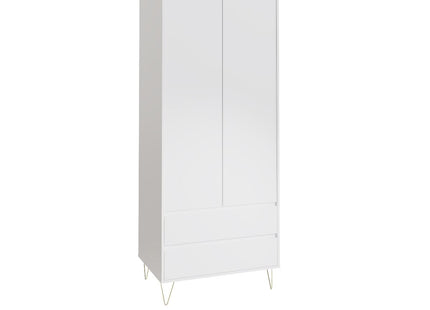 Monaco White 2 Door Wardrobe