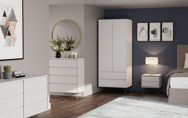 Monaco White Bedroom Set