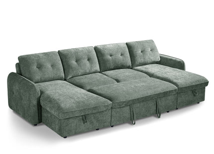 Moscow Sofabed Green U Shape Corner