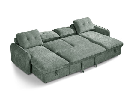 Moscow Sofabed Green U Shape Corner