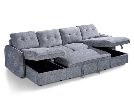 Moscow Sofabed Grey U Shape Corner