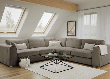Naples Sofa Mocha Large Corner