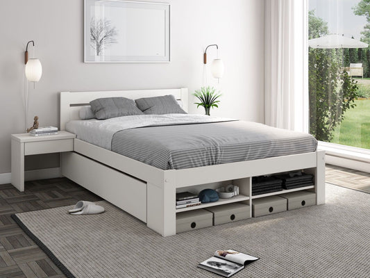 Nomi Pradis Storage Bed - White
