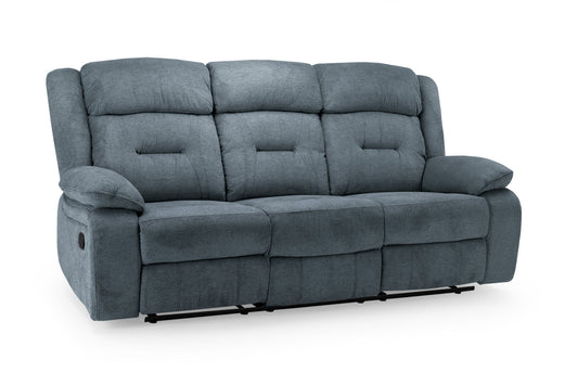Novie Recliner Sofa Fabric 3 Seater