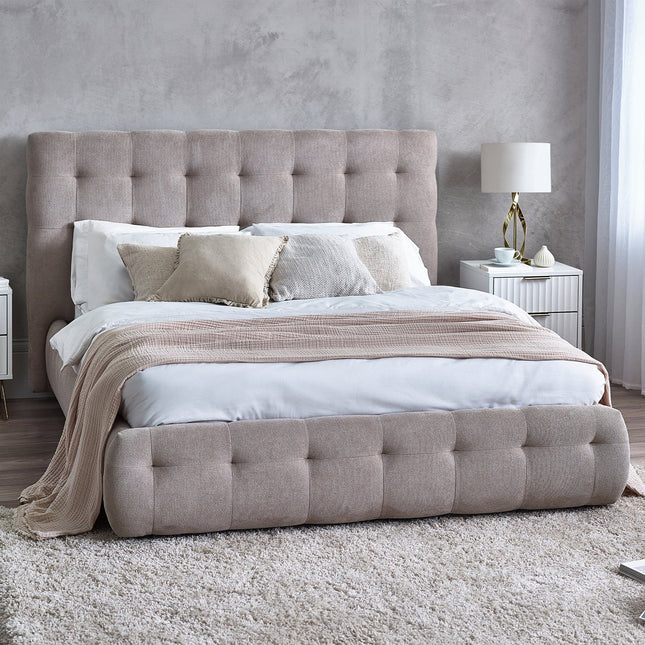Odel Light Taupe Hotel Bed - Double