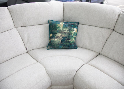 Owen Electric Recliner Sofa Beige Large Corner