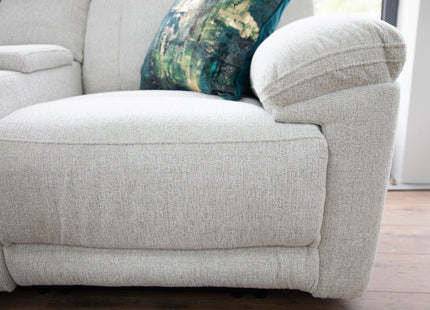 Owen Electric Recliner Sofa Beige Large Corner