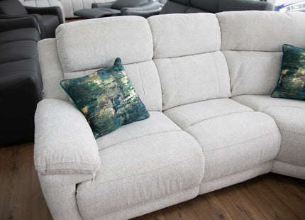 Owen Electric Recliner Sofa Beige Large Corner