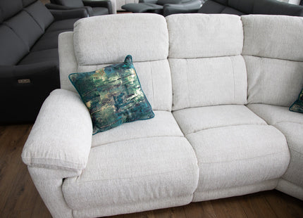Owen Electric Recliner Sofa Beige Large Corner