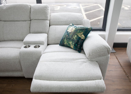 Owen Electric Recliner Sofa Beige Large Corner