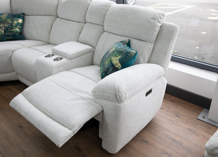 Owen Electric Recliner Sofa Beige Large Corner