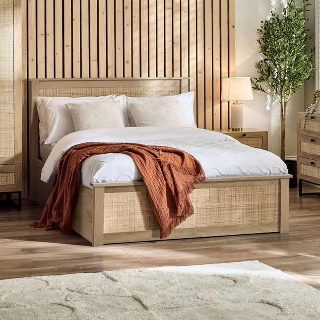 Padstow Ottoman Bed - Oak