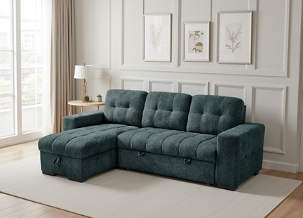Palermo Universal Corner Sofabed Teal