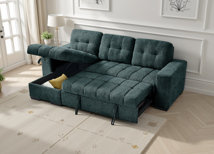 Palermo Universal Corner Sofabed Teal