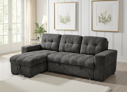 Palermo Universal Corner Sofabed Grey