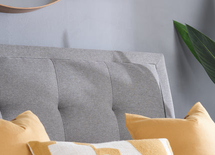 Shelby Fabric Bed Frame in Grey