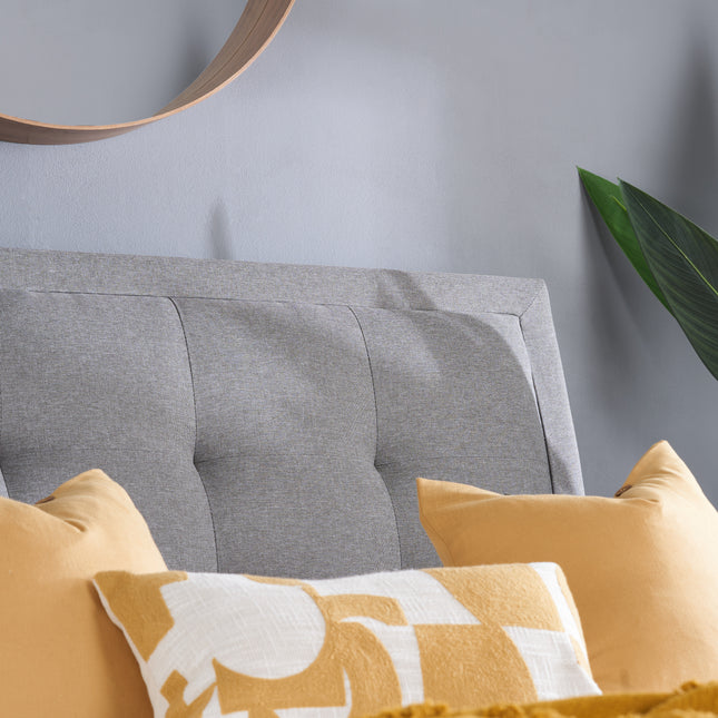 Shelby Fabric Bed Frame in Grey