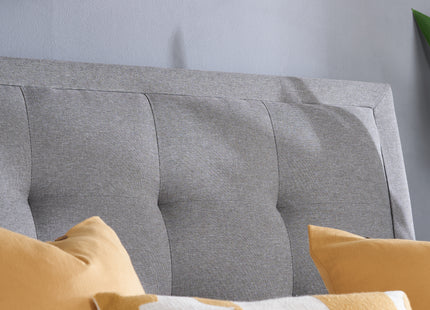 Shelby Fabric Bed Frame in Grey