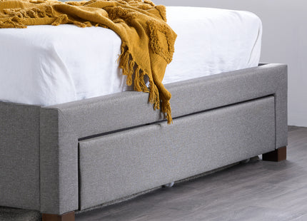 Shelby Fabric Bed Frame in Grey