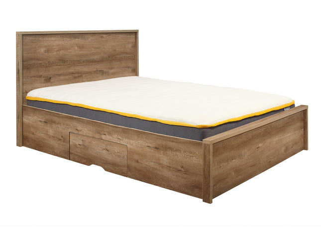 Stockwell Bed Frame in Rustic Oak Effect