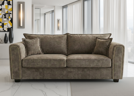 Serena Sofa Brown 3 Seater