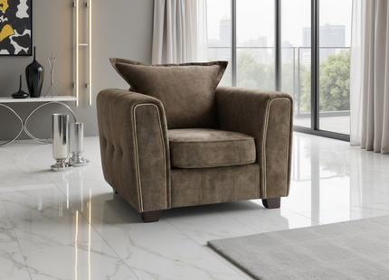 Serena Sofa Brown Armchair
