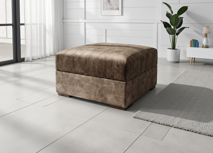 Serena Sofa Brown Footstool
