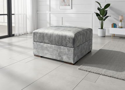 Serena Sofa Grey Footstool