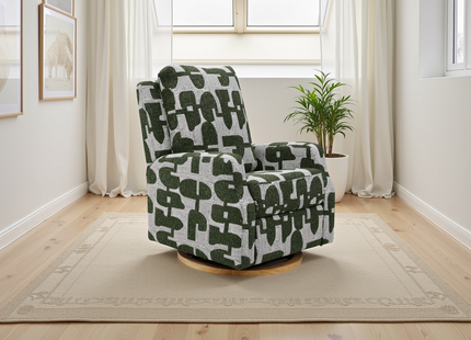 Seville Electric Reclining Chair Green