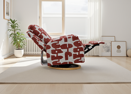 Seville Electric Reclining Chair Red