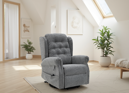 Sienna Rise and Recline Chair Grey