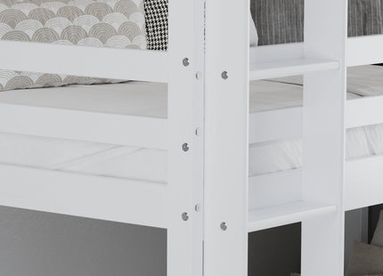 Tressa Triple Bunk Bed in White